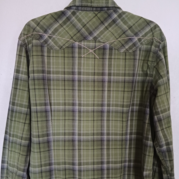 Vintage 90's pretty green Arizona pearl snap button up shirt - Picture 3 of 13